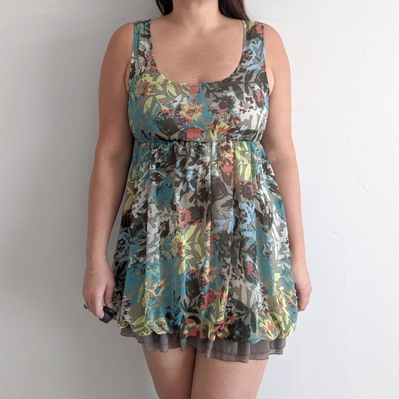 FINAL SALE 🌿FLORAL RUFFLE DRESS🌿 - Picture 5 of 7